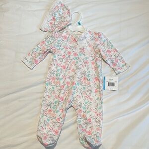 Carter's Floral Print Kids One Piece - Pink